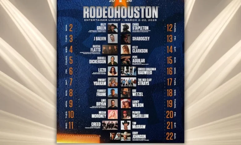 RodeoHouston announces 2026 entertainer lineup