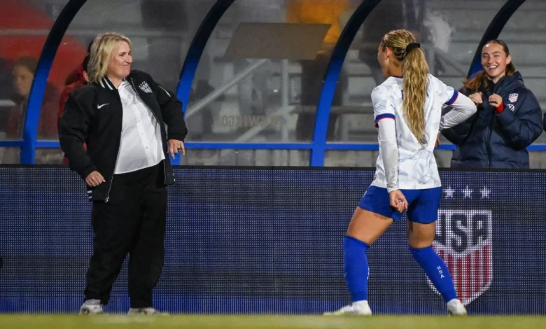 Rodman's goal, sideline dance with Hayes cap off USWNT rout