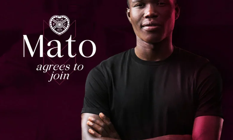 Rogers Mato agrees to join Hearts in summer
