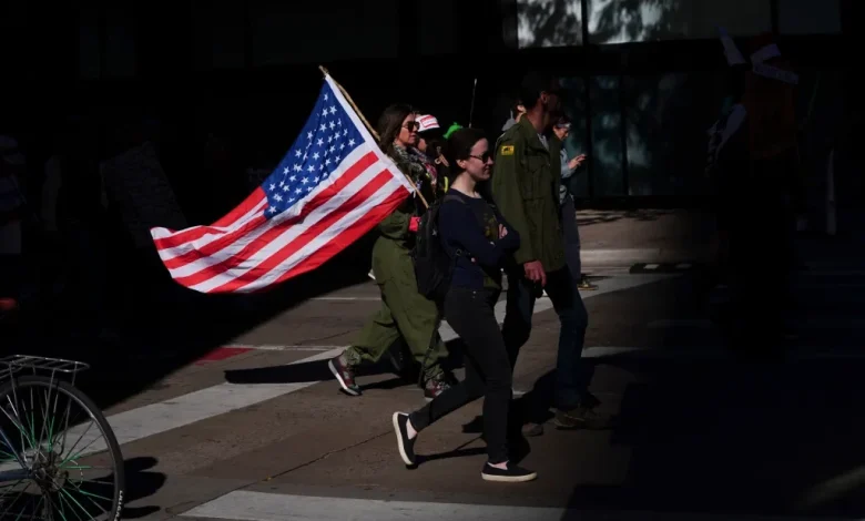 Rolling road closures through downtown Denver as protesters march near state Capitol