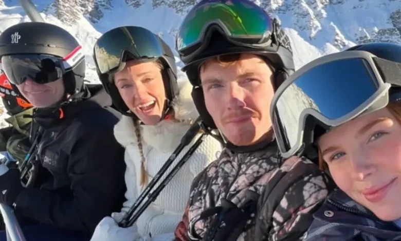 Ronan Keating enjoys time on the slopes with kids after white Christmas in New York