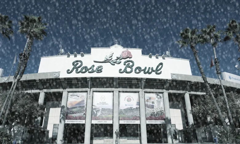 Rose Bowl Expected To Be A Historically Wet And Sloppy Mess: Alabama vs Indiana