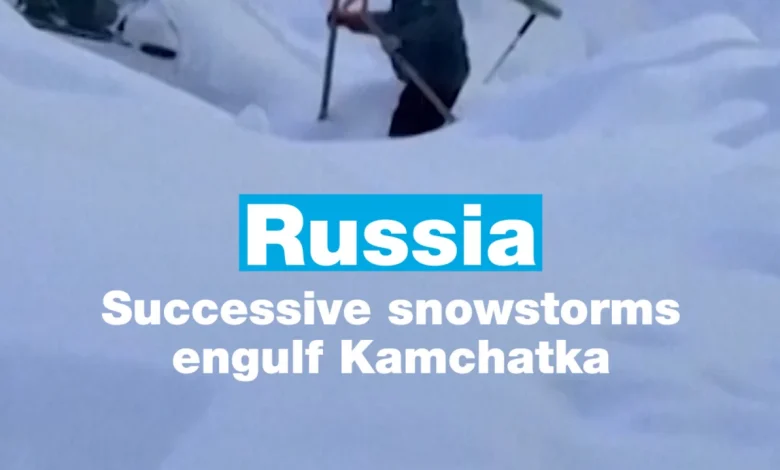 Russia: successive snowstorms engulf far eastern region of Kamchatka