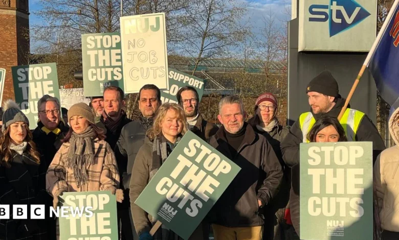 STV journalists stage strike over plans to cut news show