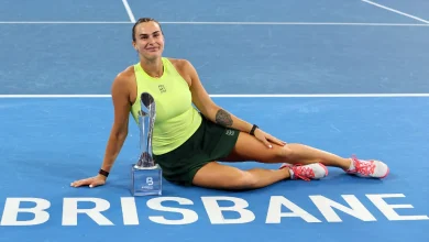 Sabalenka wins Brisbane final amid frosty exchange with Kostyuk