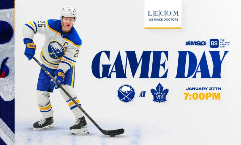 Sabres at Maple Leafs | How to watch, lineup notes, and storylines