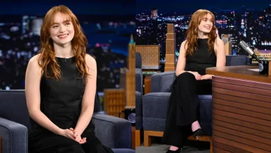 Sadie Sink Goes Vintage on 'Tonight Show'