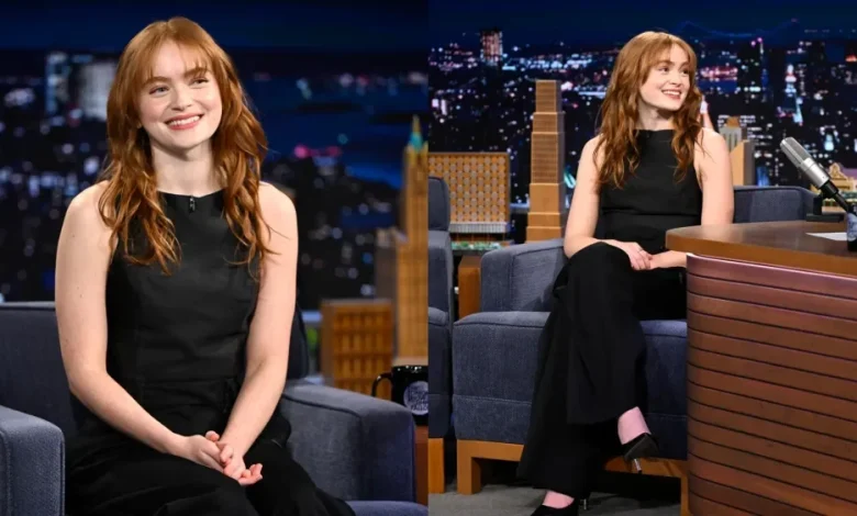 Sadie Sink Goes Vintage on 'Tonight Show'
