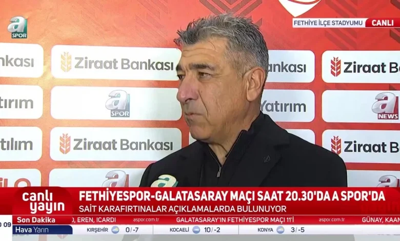 Sait Karafırtınalar:Tarihi bir maç oynayacağız videosunu izle | Fotomaç TV