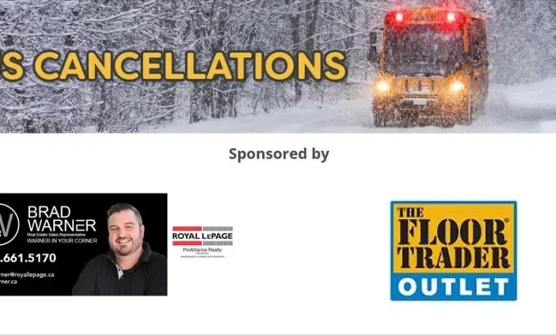 School bus cancellations