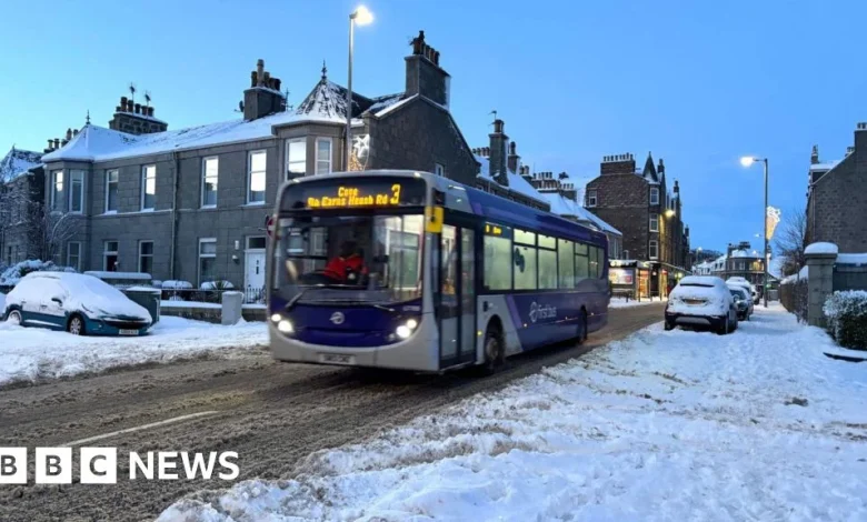 Schools closed and travel disrupted across Scotland after heavy snow