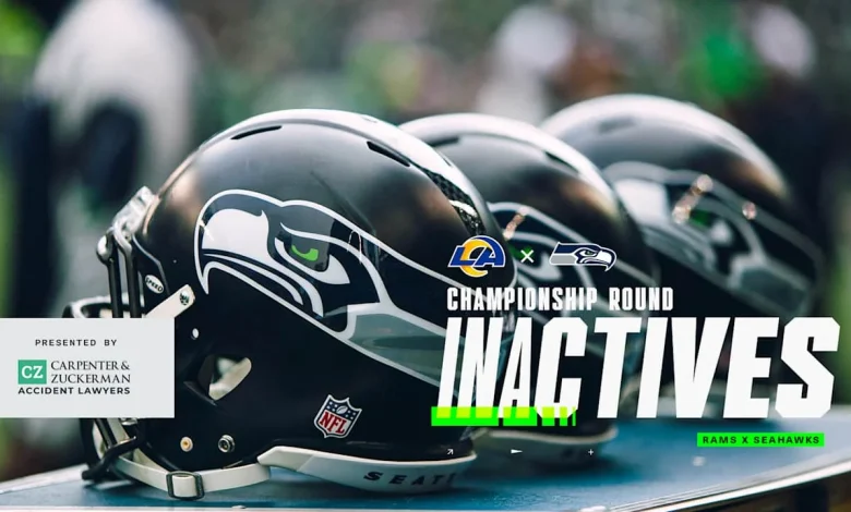 Seahawks vs. Rams NFC Championship Inactives