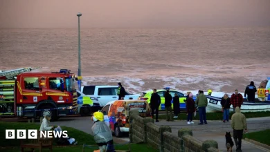 Search under way after people seen entering sea at Withernsea
