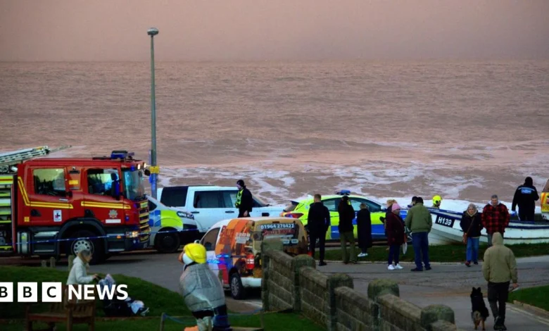 Search under way after people seen entering sea at Withernsea