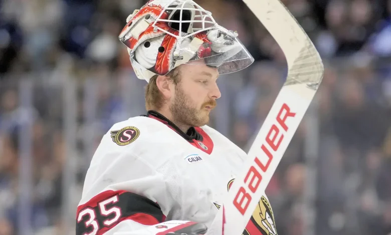Senators Goalie Linus Ullmark Speaks To Media For First Time Since Taking Leave Of Absence