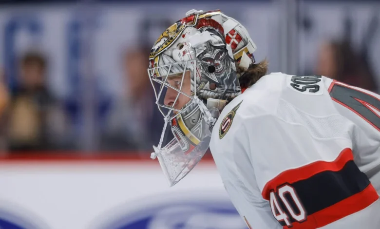 Senators Recall Mads Sogaard, Reassign Hunter Shepard