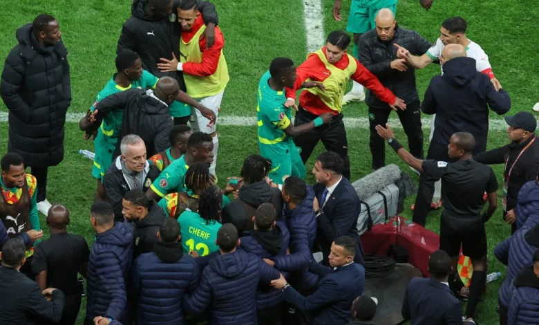 Senegal and Morocco fined after African Cup final chaos : NPR