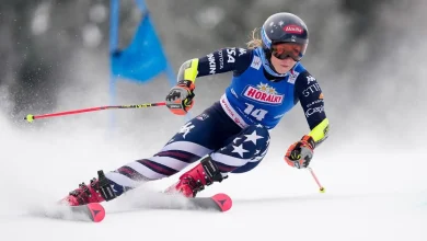 Shiffrin back on GS podium after 2 years; Hector, Moltzan go 1-2