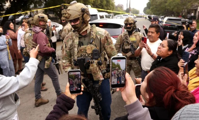 Shooting, car crash reported during California immigration operation