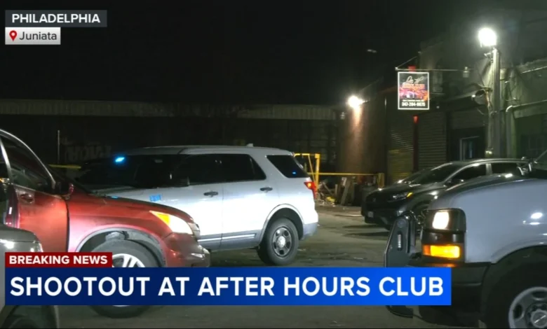Shootout outside after-hours club injures security guard in Philadelphia's Juniata section