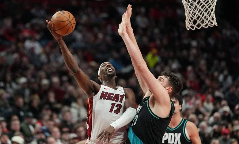 Short-handed Heat falls to Trail Blazers and drops to 1-2 on trip. Takeaways and details