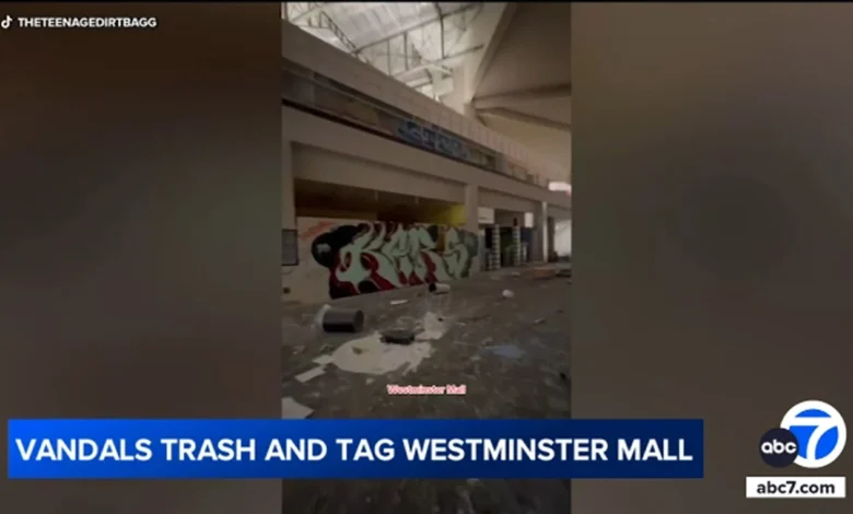 Shuttered Westminster Mall targeted by vandals