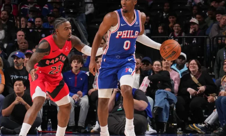 Sixers close road trip with first of two in Toronto