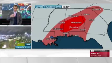 Slow-moving, Severe Storms Continue For Deep South