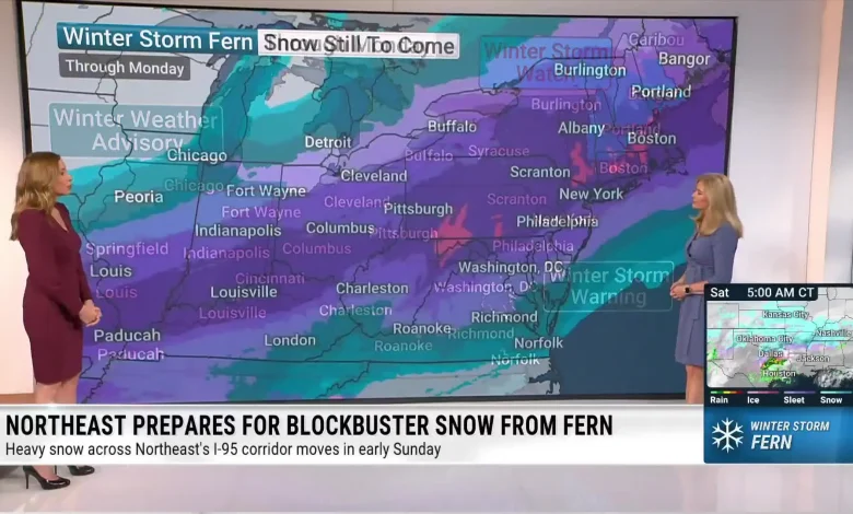 Snow Moves Into Northeast Tonight; Over A Foot Possible
