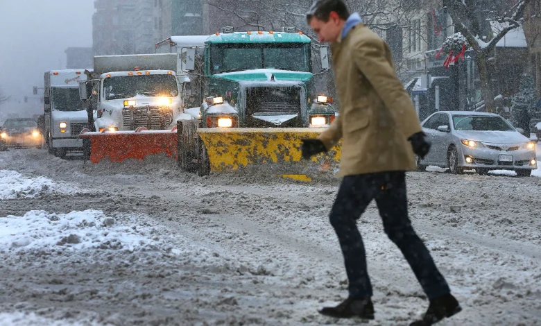 Snow maps for Boston MA Sunday-Monday, Jan. 25-26, 2026