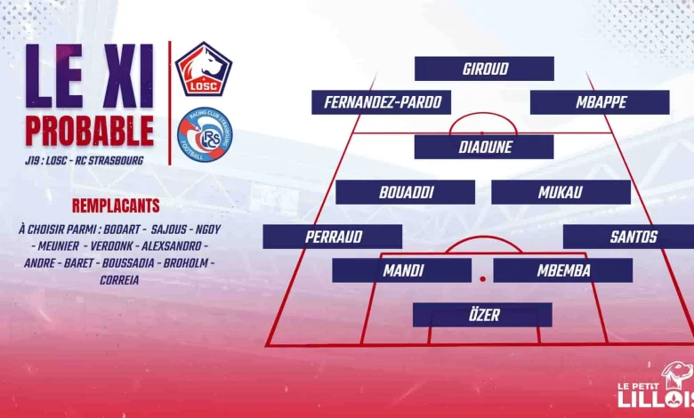 Soriba Diaoune titulaire ? Les compositions probables pour LOSC- RC Strasbourg