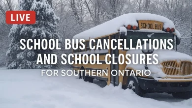 Southern Ontario: School Bus Cancellations and Closures for Wednesday, January 7, 2026