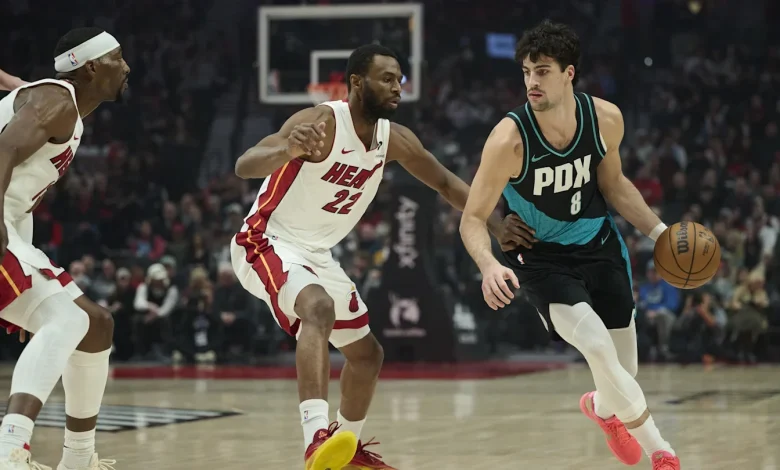 Star player will not return to game to Miami Heat-Portland Trail Blazers