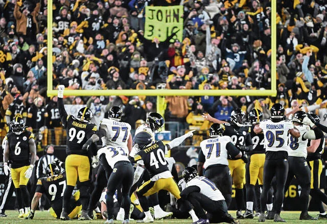 Steelers beat Ravens in finale to win AFC North crown