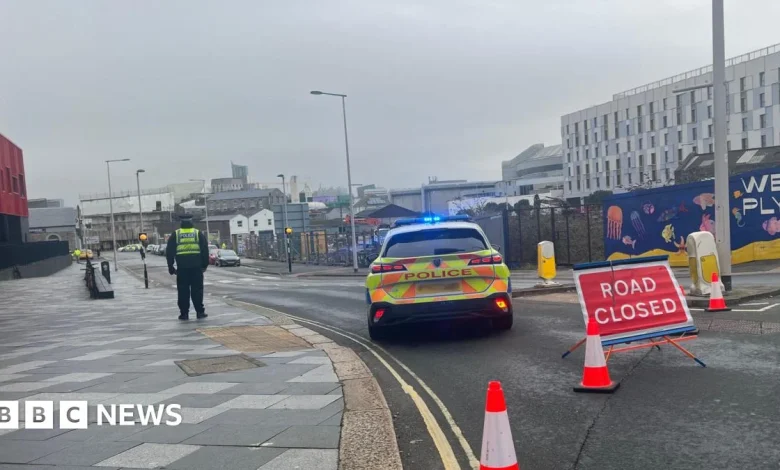 Suspected ordnance found at Plymouth building site