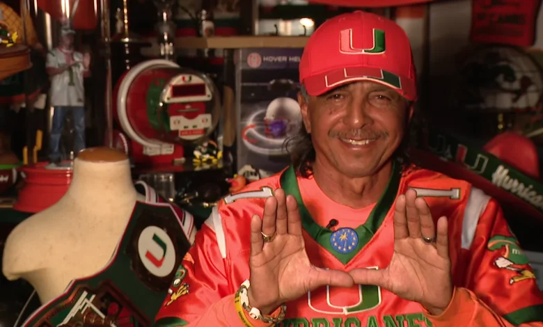 Tampa diehard 'Cane Freak' is 2025 University of Miami Fan of the Year