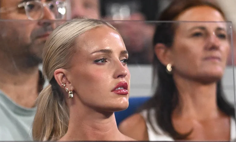 Taylor Fritz's gf Morgan Riddle Turns Heads in Sheer Black Stunner at Australian Open