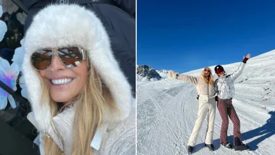 Tess Daly and her towering daughter Phoebe, 21, are the ultimate ski bunnies during winter family getaway