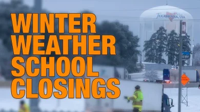 Texarkana Area Winter Weather Closings for Monday