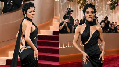 Teyana Taylor Goes Bold in Schiaparelli at Golden Globes 2026