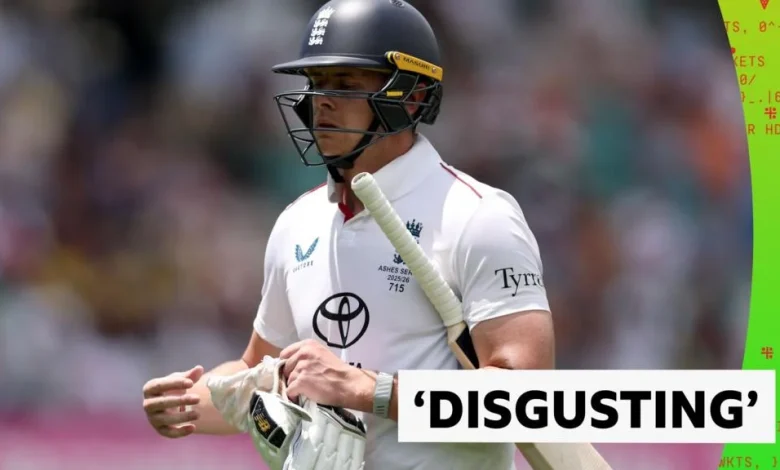 The Ashes 2025/26 fifth Test - day two: Australia's Marnus Labuschagne dismisses England's Jamie Smith