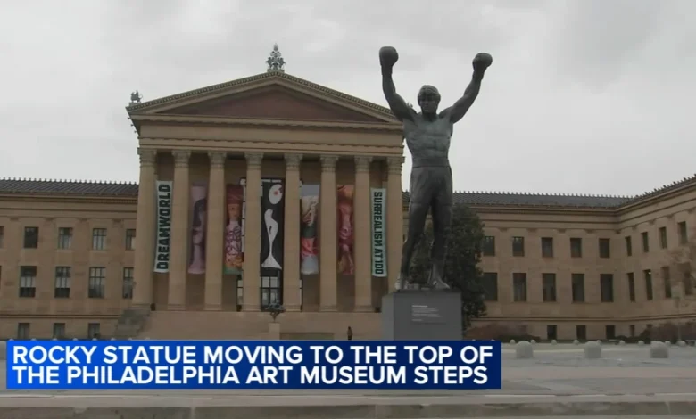 The famed Rocky statue in Philadelphia is getting a new home atop the Art Museum steps