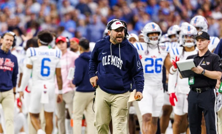 The national championship contender with a coaching staff in total flux