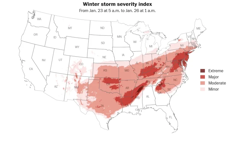 These 12 cities will be hit hardest by the massive winter storm - The Washington Post
