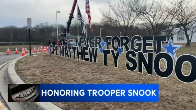 Thousands line up in Delaware to honor fallen state trooper