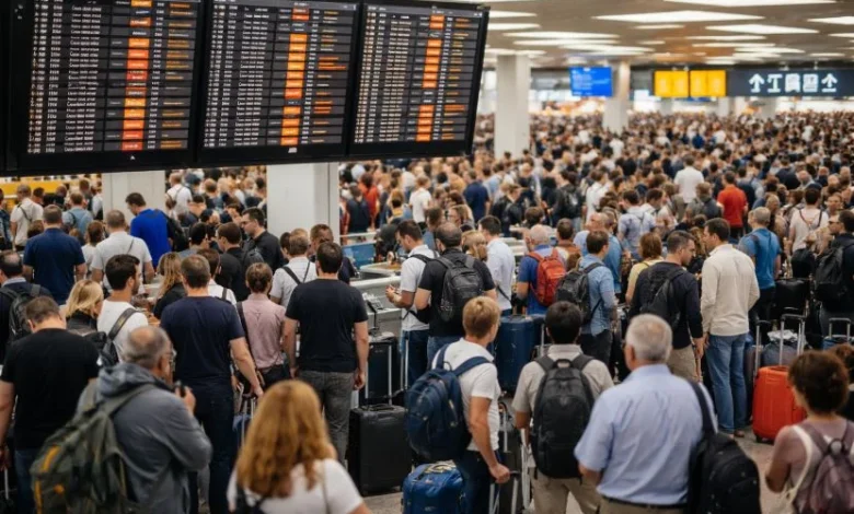 Thousands of Passengars Stranded In Europe As Netherlands, France, Sweden, Switzerland, England, Germany, Denmark, Ireland, Norway, Spain, Belgium, Italy, France and Portugal Delay 8,480 And Cancel 691 Flights, Impacting KLM, easyJet, Lufthansa A