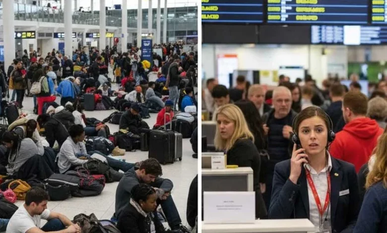 Thousands of Passengers Stranded in UK as EasyJet, British, KLM, Air France, Scandinavian and Other Airlines Cancel 139 and Delay 1531 Flights at London, Manchester, Bristol, Edinburgh and More