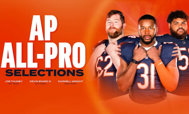 Three Bears players earn AP NFL All-Pro honors