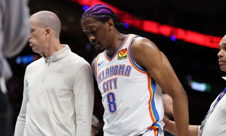 Thunder's Jalen Williams exits vs. Heat with sore right thigh
