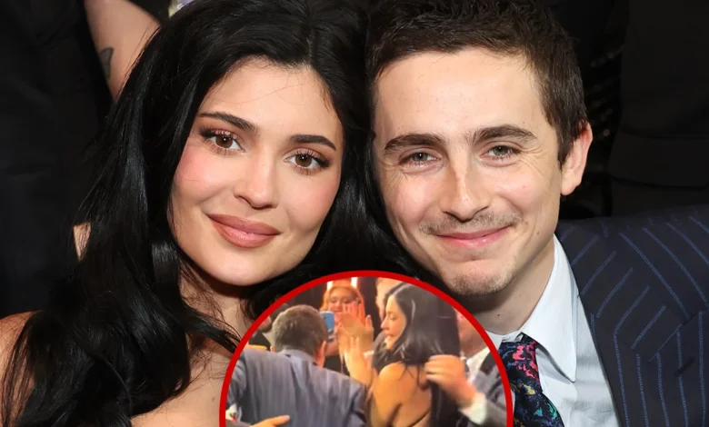 Timothée Chalamet Uses Kylie Jenner's Butt As Support To Get Up From Seat